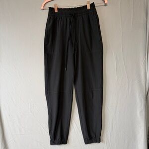 Abercrombie & Fitch Womens Hi Rise Jogger Pants XS Black Athleisure Yoga Gym
